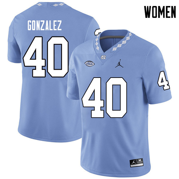 Jordan Brand Women #40 Dilan Gonzalez North Carolina Tar Heels College Football Jerseys Sale-Carolin